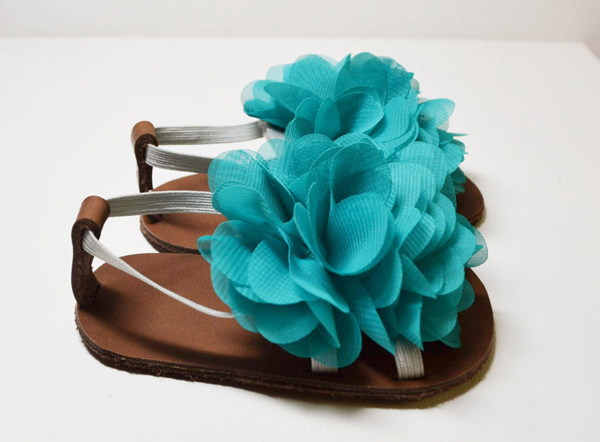 Is there anything cuter than baby shoes? How about baby sandals topped ...