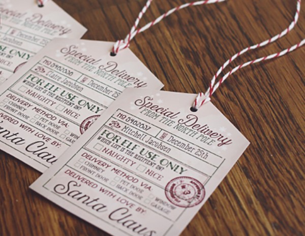 Free printable gift tags and Santa tags so Christmas is all wrapped up