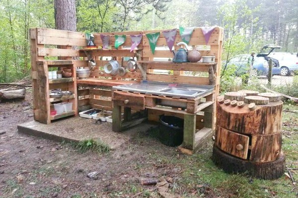 Wood Pallet Project Shelves besides Adirondack Chair Plans From 
