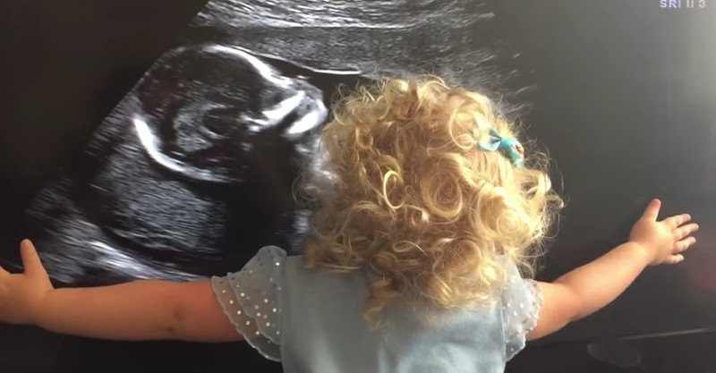 Toddlers Heartwarming Reaction To Ultrasound Video Of Her Unborn Baby
