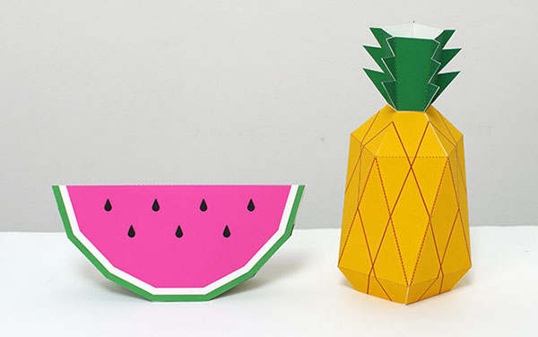 Paper play fruit from Mr Printables