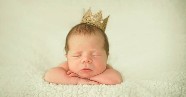 Etsy find of the day - gold lace baby crown