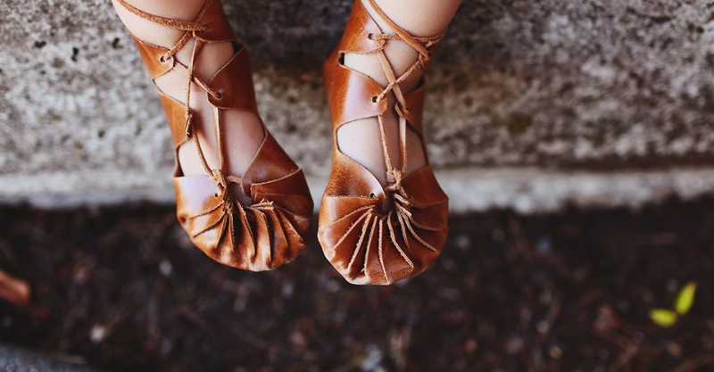 Etsy find of the day - caramel gladiator sandals