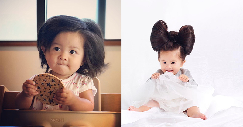 Viral Baby Chanco with the amazing hair scores Pantene 