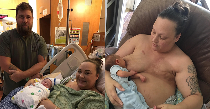 Mom Breastfeeds Her Newborn Son After Cancer and a Mastectomy