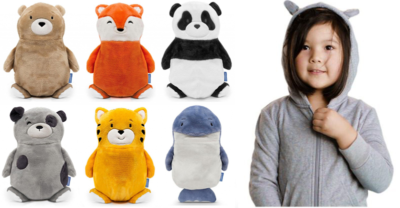 These stuffed animals turn into kids' hoodies, so take our money already