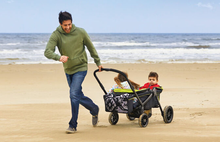 beach wagon with baby seat